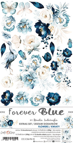 Craft O' Clock - Extras Set, Forever Blue - Flowers