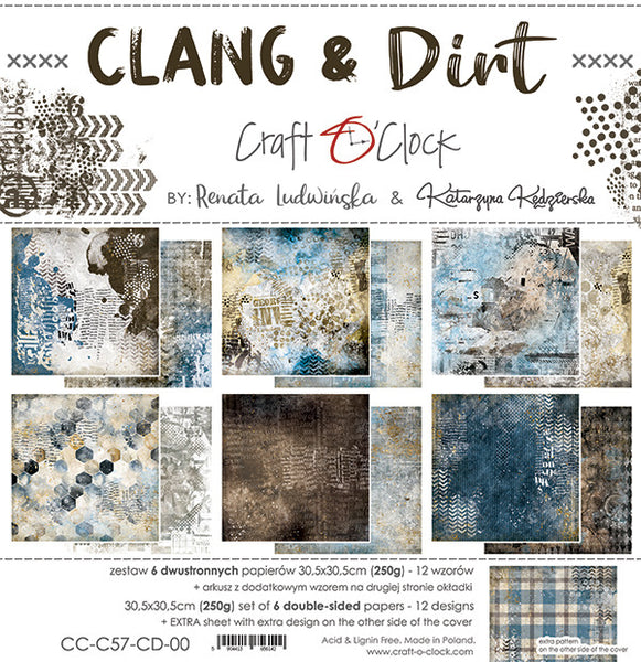 Craft O' Clock - 12X12 Paper Paper, Clang & Dirt