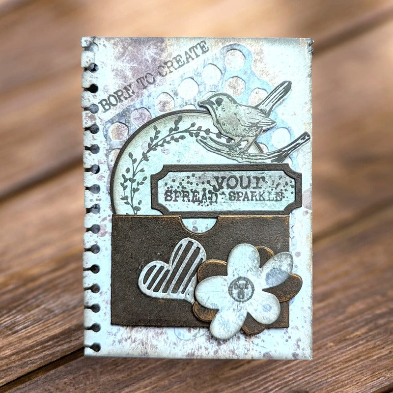 Elizabeth Craft Designs - Clear Stamp - Artist Trading Coin