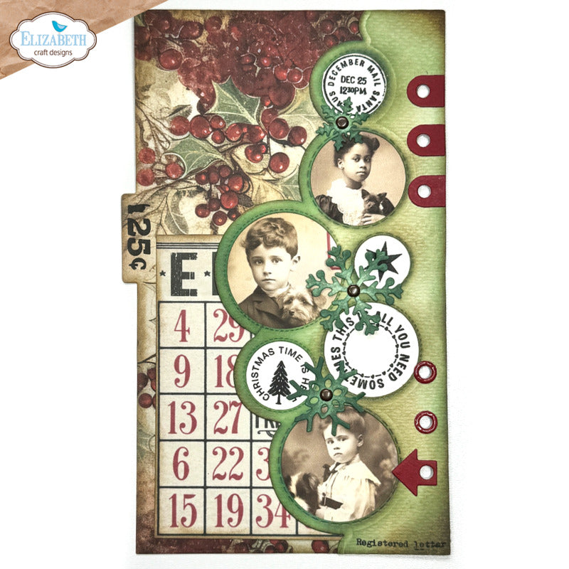 Elizabeth Craft Designs - Die - Christmas Bubbles Edge Inlay