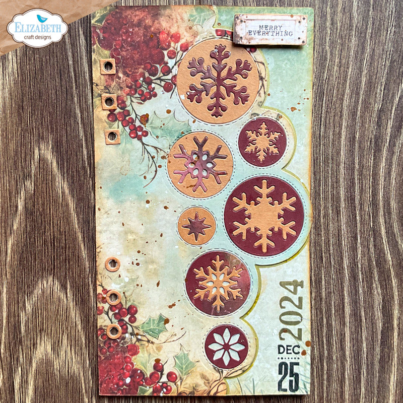 Elizabeth Craft Designs - Die - Christmas Bubbles Edge Inlay