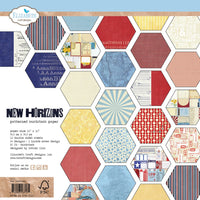 Elizabeth Craft Designs - 12X12 Patterned Paper, New Horizons