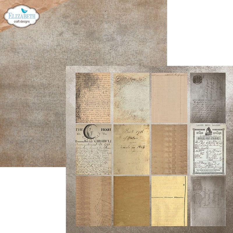 Elizabeth Craft Designs - 12x12 Coffee Dyed Papers by Devid