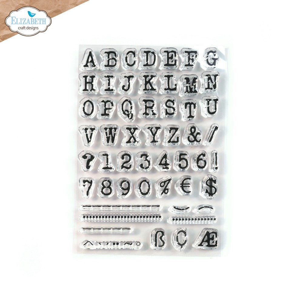 Elizabeth Craft Designs - Clear Stamp - Alphabet