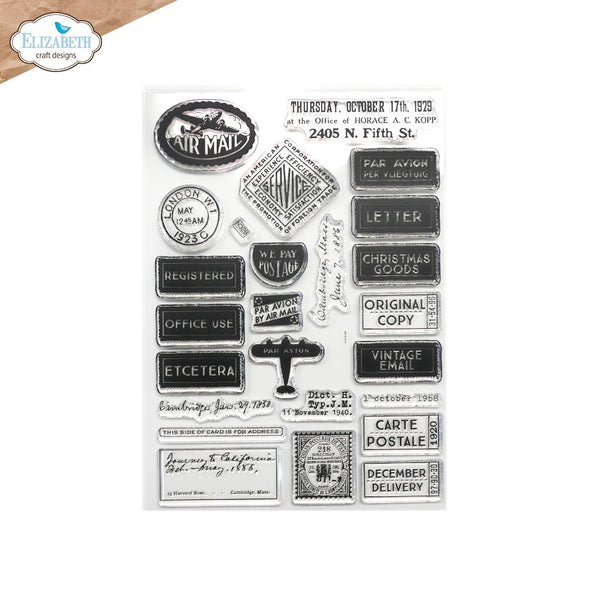 Elizabeth Craft Designs - Clear Stamp - Correspondence from the past 2
