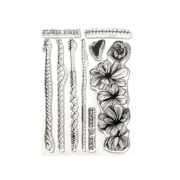Elizabeth Craft Designs - Clear Stamp - Stitched Borders