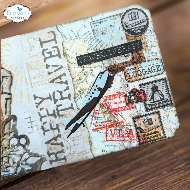 Elizabeth Craft Designs - Stamp - Passport Stamps - by Devid