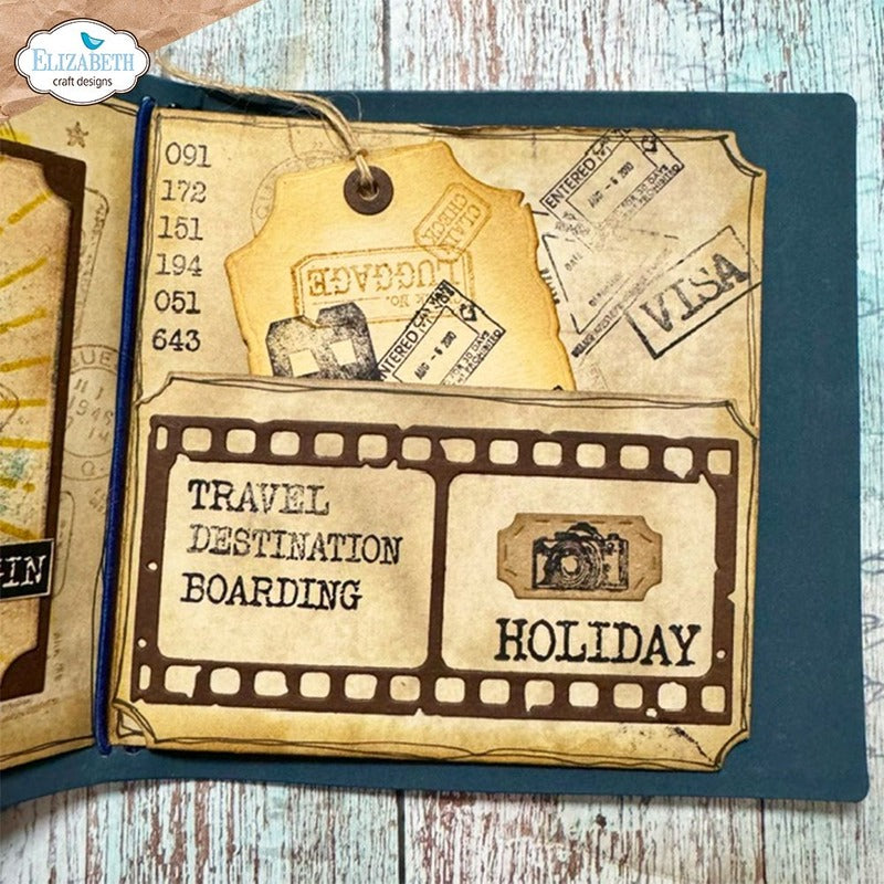 Elizabeth Craft Designs - Stamp - Passport Stamps - by Devid