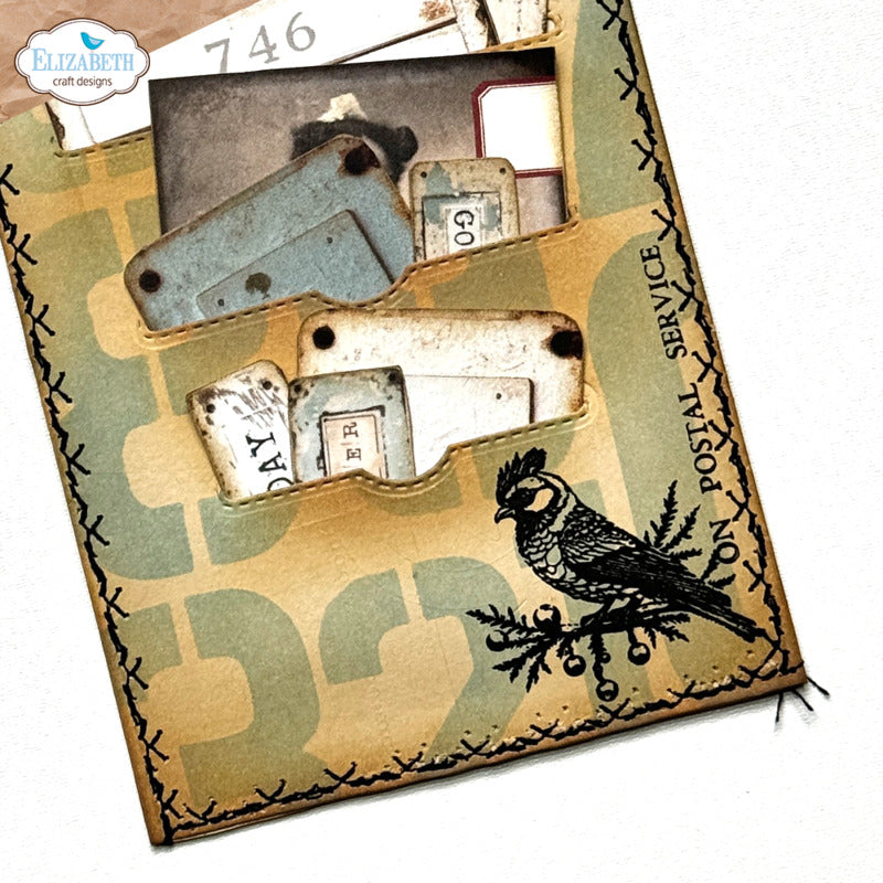 Elizabeth Craft Designs - Clear Stamp - December Postage Stamps