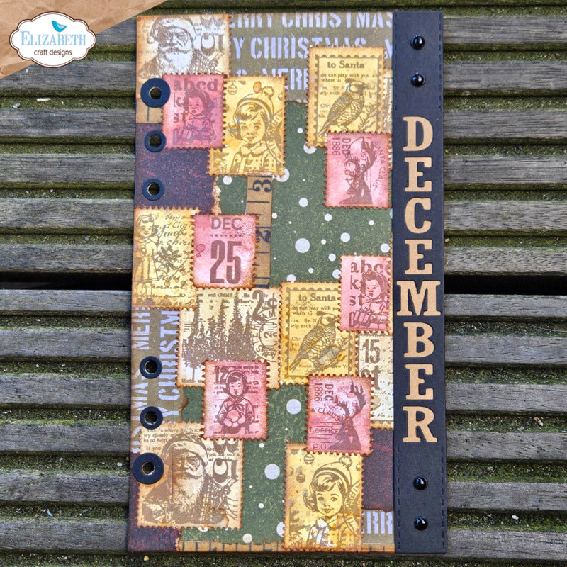 Elizabeth Craft Designs - Clear Stamp - December Postage Stamps