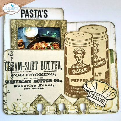 Elizabeth Craft Designs - Clear Stamp - Lets Eat