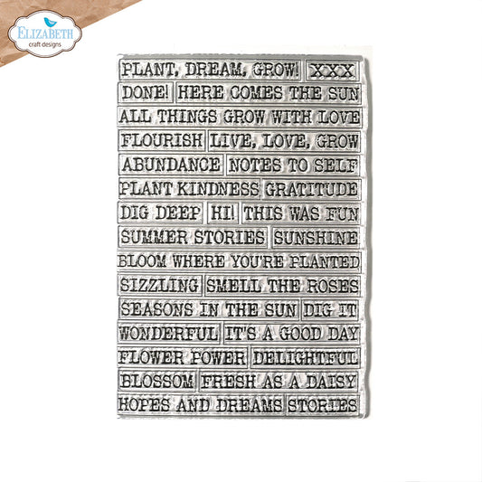 Elizabeth Craft Designs - Journal Phrases 5 Clear Stamp