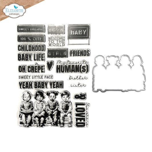 Elizabeth Craft Designs - Stamp & Die Set - Favorite Humans