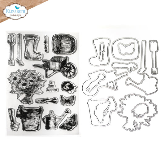 Elizabeth Craft Designs - Garden of Love Stamp & Die Set
