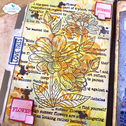 Elizabeth Craft Designs - Clear Stamp & Die - Summer Flower