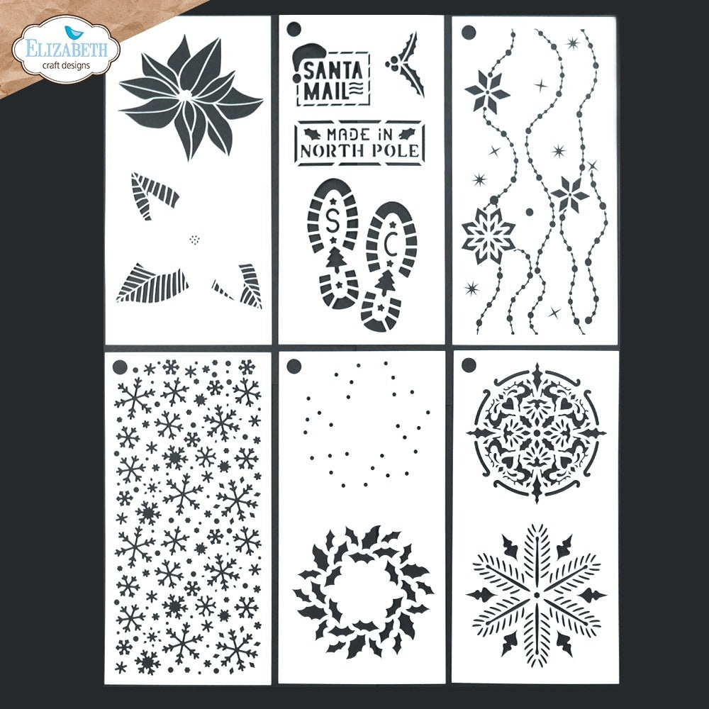 Elizabeth Craft Designs - Stencil Set - Journal Stencils 2