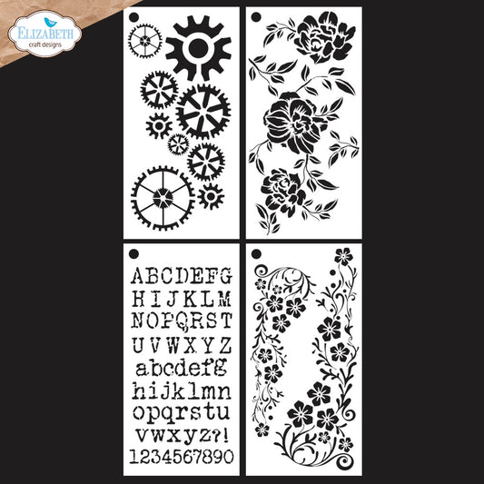Elizabeth Craft Designs - Journal Stencils 8