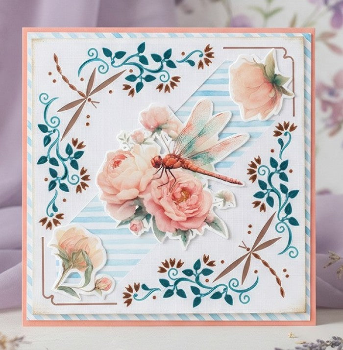 Berrie's Beauties - 3D Push out Sheet - Berries Beauties - Dragonflies - Blush