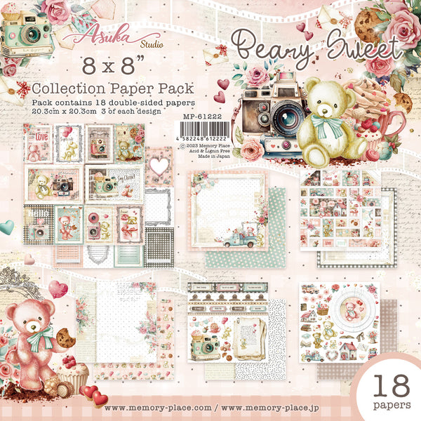 Asuka 8x8 Collection Paper Pack, Beary Sweet