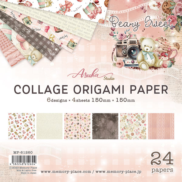 Asuka Collage Origami Paper, Beary Sweet