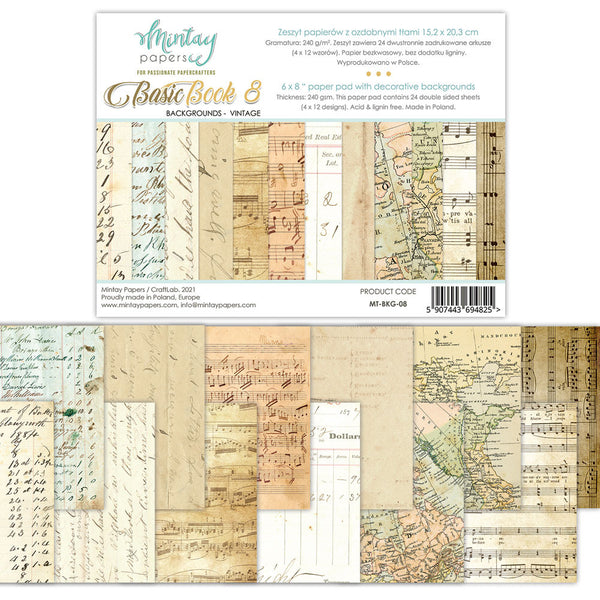 Mintay 6X8 Paper Pad - Basic Book 8