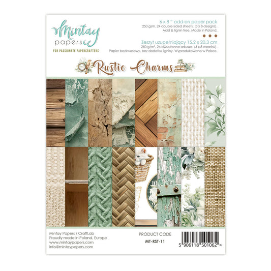 Mintay Papers - 6x8 Paper Pack - Rustic Charms