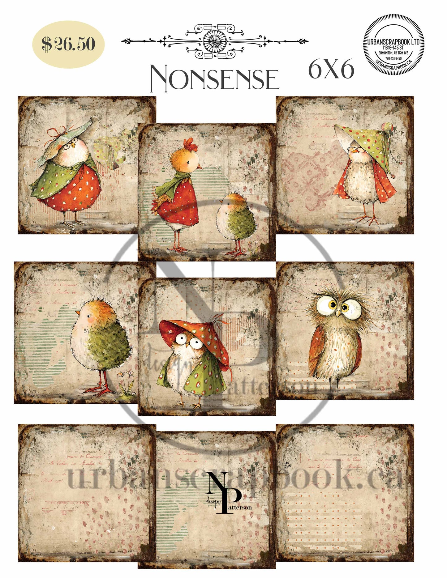 DIY Project ~Nonsense paper collection ~ 6x6