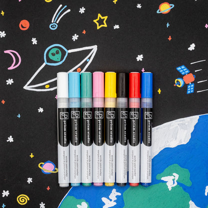 Prism Studio - Acrylic Paint Markers, Basics, 8pc.