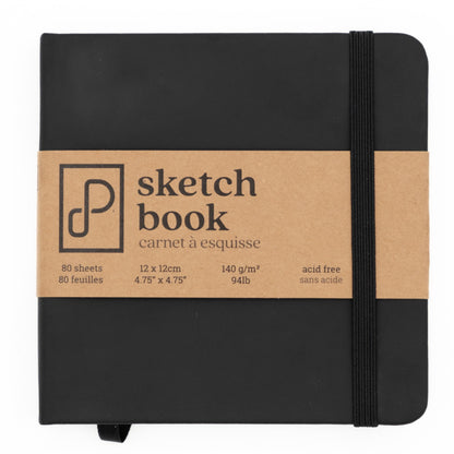 Prism Studio - Sketch Book 12cm x 12cm - Tuxedo Black