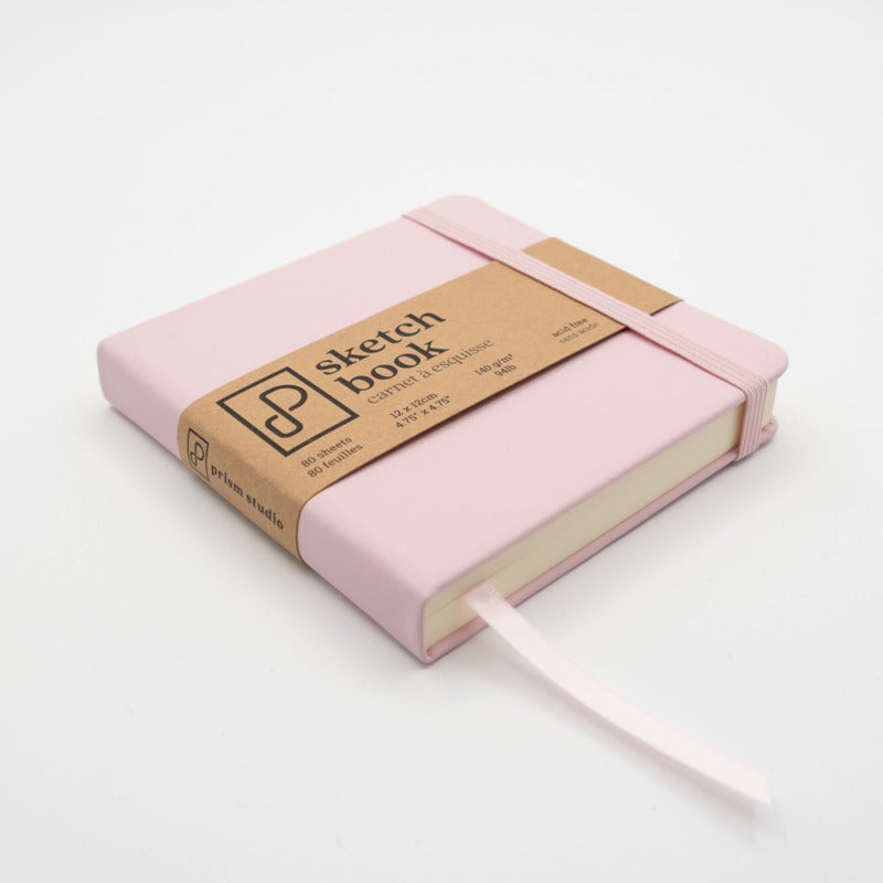 Prism Studio Sketch Book 12cm x 12cm Shell Pink | Urbanscrapbook