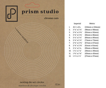 Prism Studio - Chroma-cuts - Nesting Die - Circles
