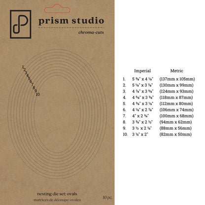 Prism Studio - Chroma-cuts - Nesting Die - Ovals