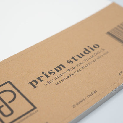 Prism Studio - Solar White 8.5x11 Ultra-Smooth Cardstock 80lb (25 Sheets)