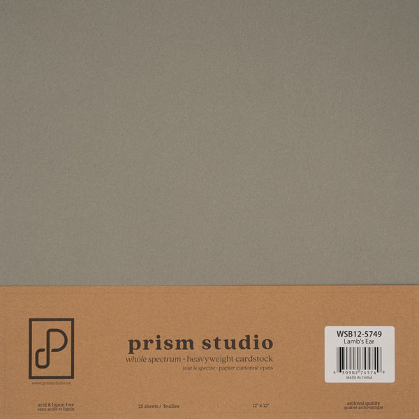 Prism Studio Lamb's Ear 12x12 cardstock 25 sheets