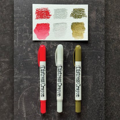 Distress Crayons - Set 15 *NEW* Lumber Jack Plaid, Lost Shadow & Scorched Timber