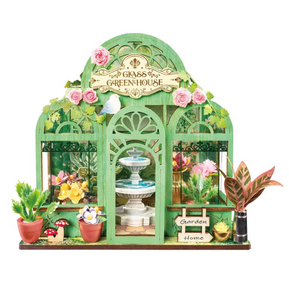 Rolife DIY Miniature House Kit, Green Fountain Garden