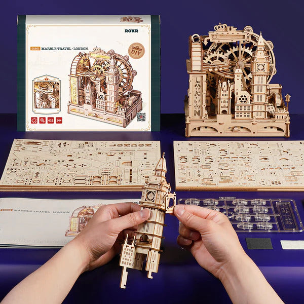 ROKR 3D Wooden Puzzle, Marble Travel - London