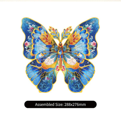 Rowood Wooden Jigsaw Puzzle, Morpho Helena