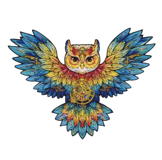Rowood Wooden Jigsaw Puzzle, Owl