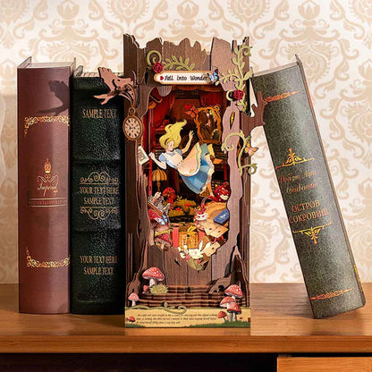 Rolife DIY Book Nook, Fall into Wonder Alice Adventure