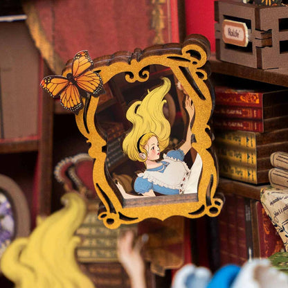 Rolife DIY Book Nook, Fall into Wonder Alice Adventure
