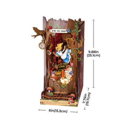 Rolife DIY Book Nook, Fall into Wonder Alice Adventure