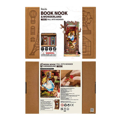 Rolife DIY Book Nook, Fall into Wonder Alice Adventure