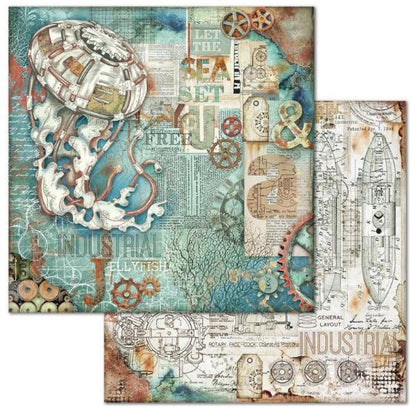 Stamperia - 12x12 Designer paper - Sea World Medusa