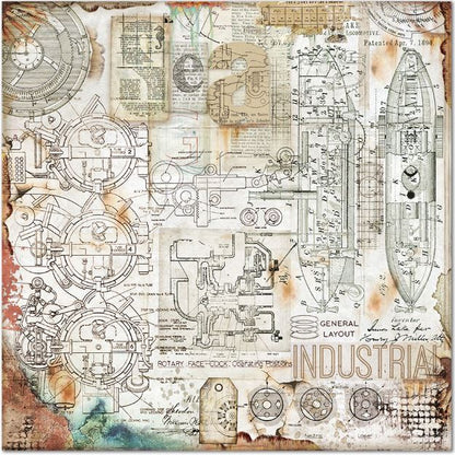 Stamperia - 12x12 Designer paper - Sea World Medusa