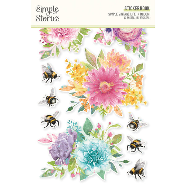 Simple Stories - Sticker Book, Simple Vintage Life in Bloom