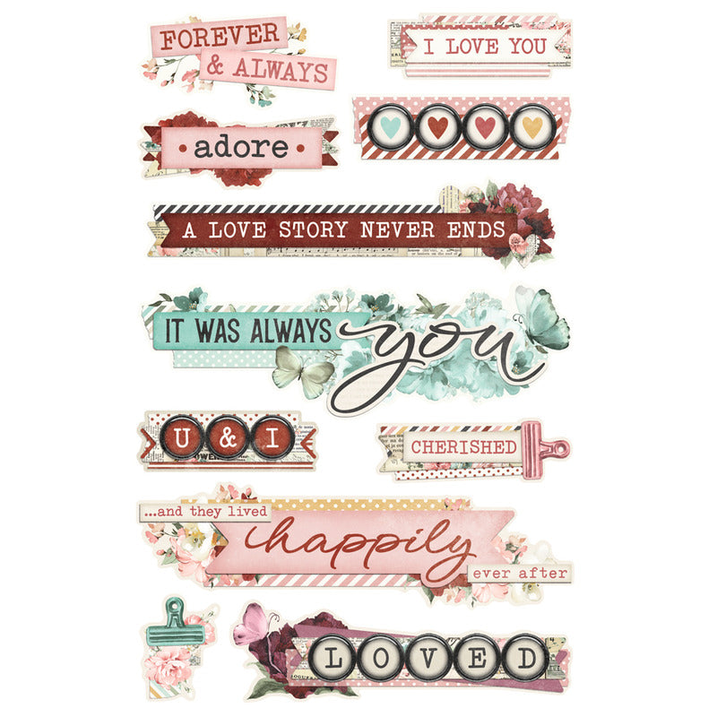 Simple Stories - Sticker Book - Simple Vintage Love Story
