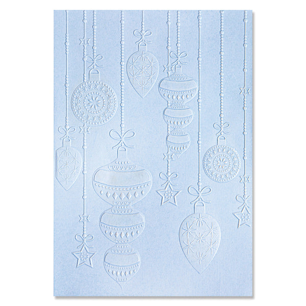 Sizzix 3D Textured Impressions, Embossing Folder, Sparkly Ornaments