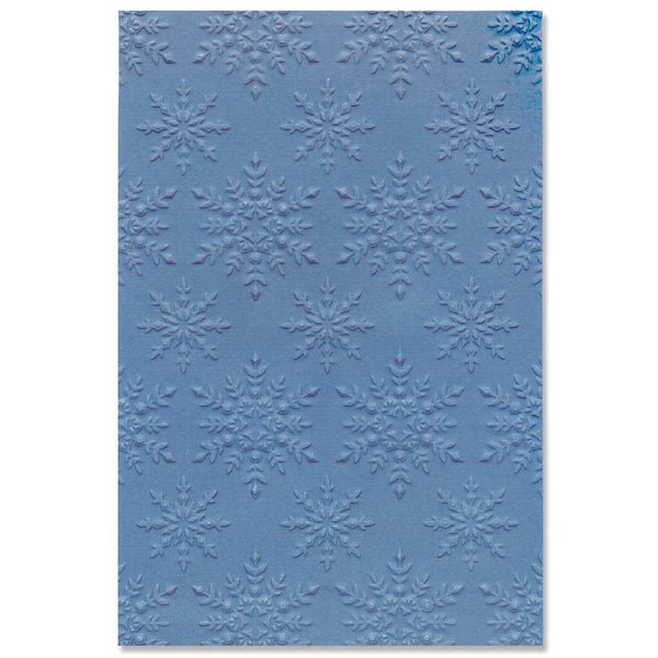 Sizzix 3D Textured Impressions, Embossing Folder, Snowflake Sparkle