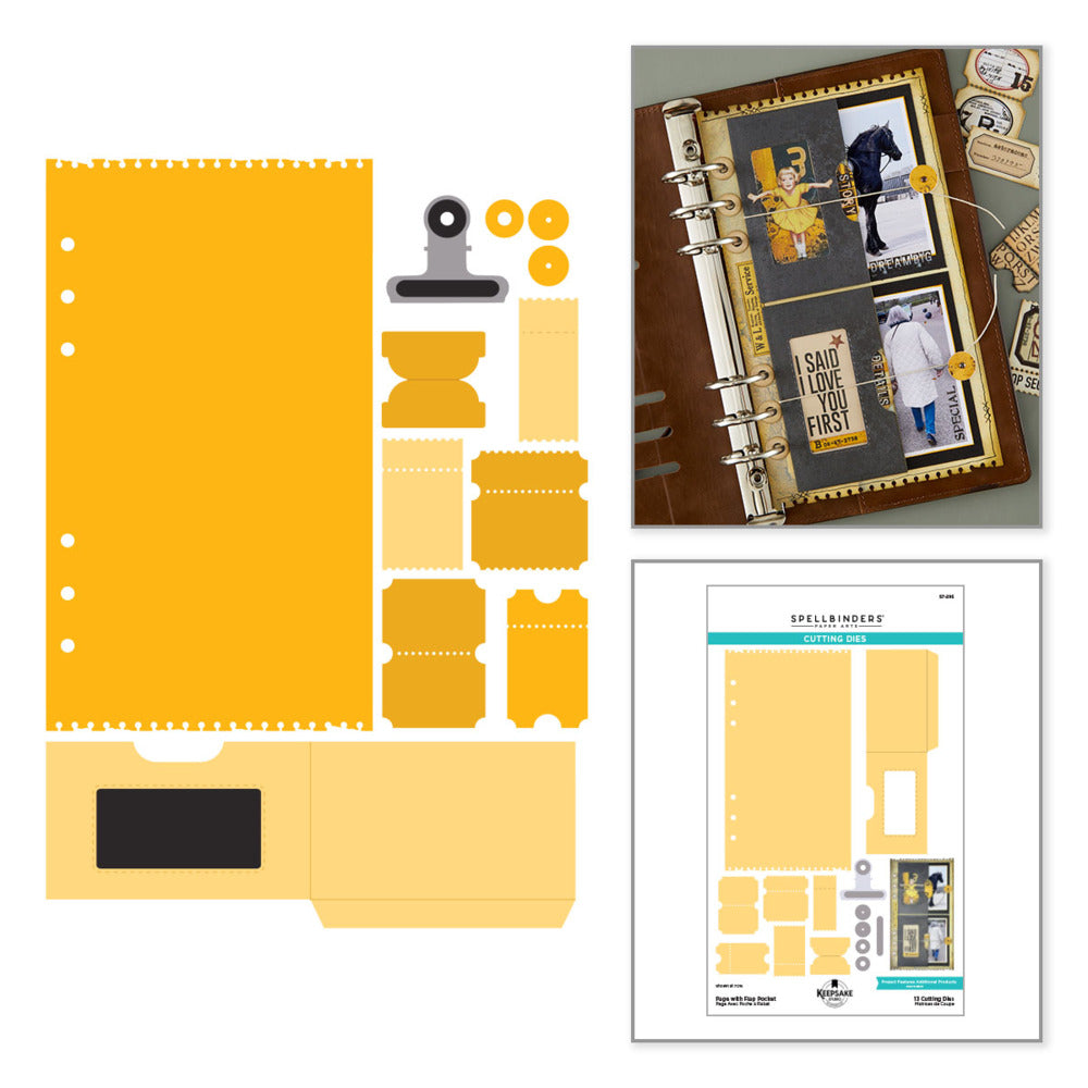Keepsake Studios - Die - Page with Flap Pocket
